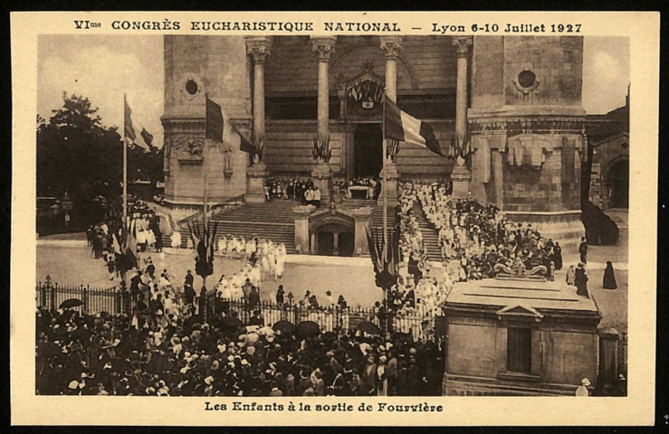 Les Enfants à la sortie de Fourvière.