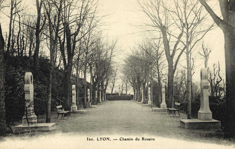 Lyon. Chemin du Rosaire.
