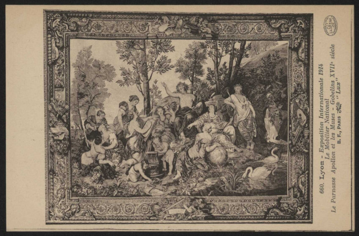 Le Parnasse, Apollon et les Muses.