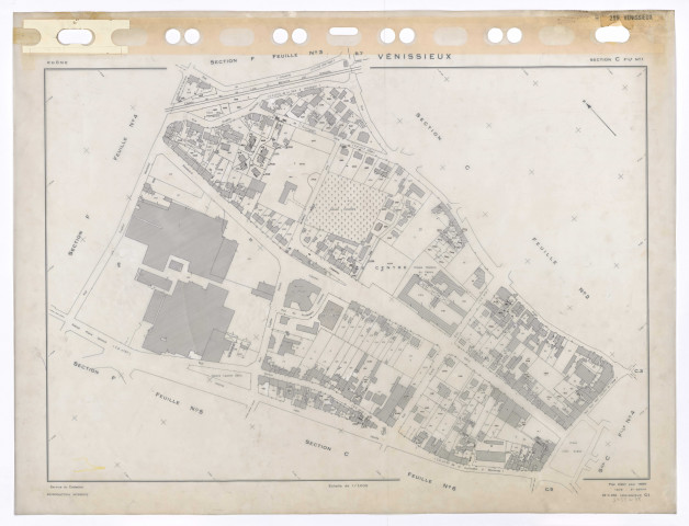 Section C feuille n°1. Plan établi pour 1950. 4e édition à jour pour 1979.