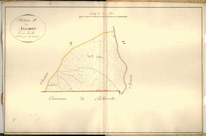 Section P dite des Aliers, feuille unique.