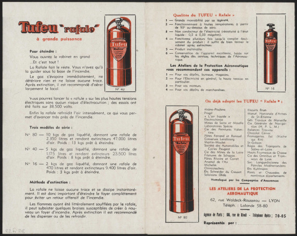 Les Ateliers de la protection aéronautique - Lyon.