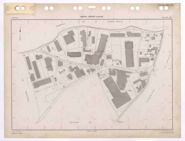 Section BB. Feuille remaniée pour 1986.