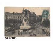 Statue et place de la République.