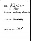 KAYSEN Joséphine Catherine (née JEAN)