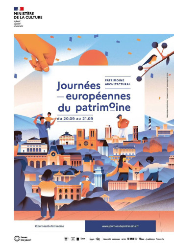 Affiche journées européennes du patrimoine 2025