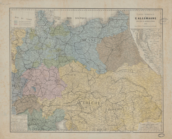 Cartes européennes, 1859-1870.