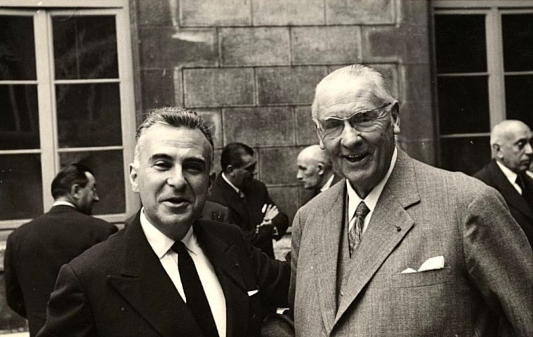 De gauche à droite : Roger RICARD, Armand HAOUR.