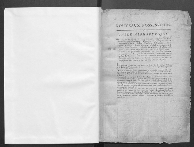 23 mai 1791-22 germinal an VII (volume 1). Renvoie à 3Q44/1036.