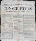 Conscription des années 1806, 1807, 1808 et 1809 (22 septembre 1808).