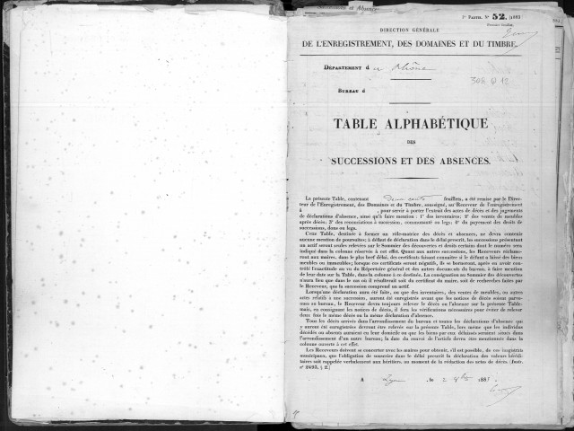 Janvier 1889-décembre 1898.