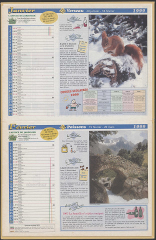 Almanach du facteur 1999.