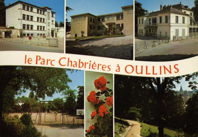 Oullins. Le parc Chabrières. Vues multiples en mosaïque.