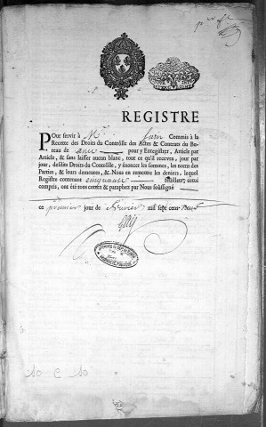 1er février 1709-5 août 1710.