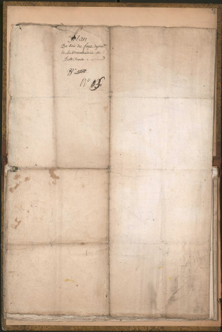 Plan de la forêt du fayet, du château de bellecombe, de chemins.