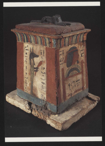 Musée des Beaux-Arts de Lyon. Egypte, Basse Epoque (712-332 avant J.C.). Coffret funéraire.