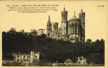 Lyon. Abside de la nouvelle église de Fourvière.