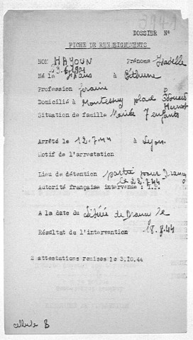 HAYOUN Isabelle Marguerite (née FLEURET)