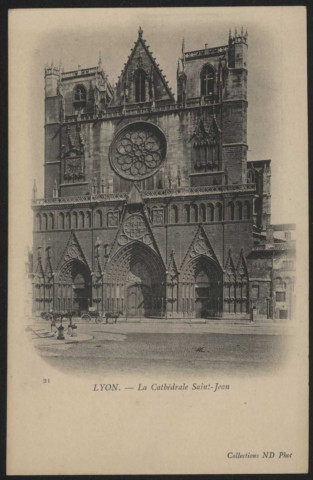 Lyon. La cathédrale Saint-Jean.