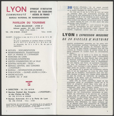 Lyon et communauté - Renseignements pratiques.