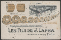 Manufacture de courroies et cuirs industriels Les Fils de J. Lapra - Lyon.