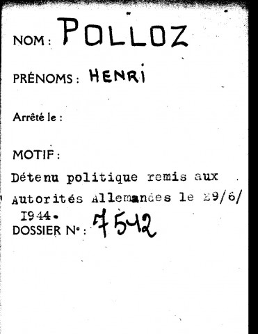 POLLOZ Henri