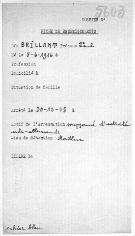 BRILLANT Paul