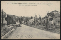 Faubourg Saint-Vaast. Etat des ruines route de Béthune.