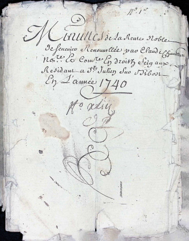 Terrier de la rente noble du luminaire de Brussieu.