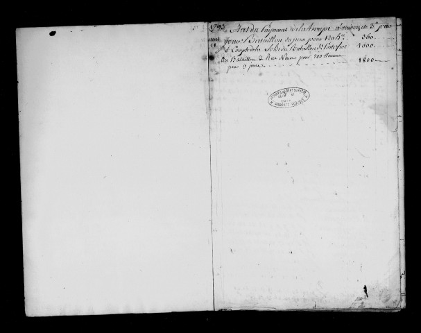 Entretien des diverses unités (août-octobre 1793).