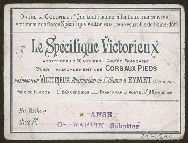 L'école des tambours et clairons.