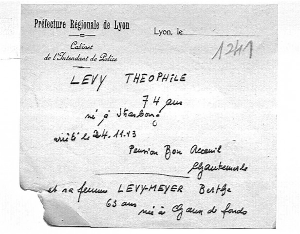 LEVY Théophile