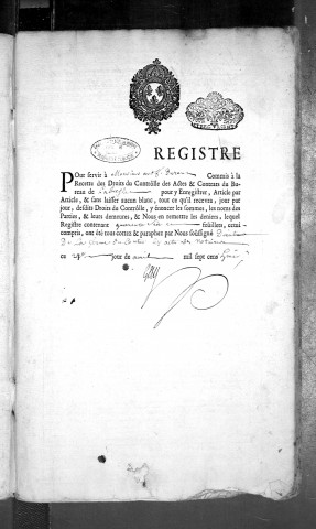 25 avril 1708-7 avril 1710.