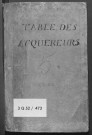 Tables de renvois aux tables des vendeurs (volume 5). Renvoie aux volumes 13-14 (3Q52/463-464).