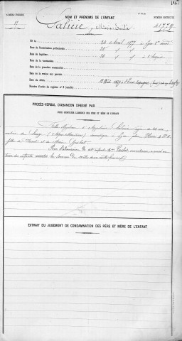 SALICIE, Marie, Emilie.