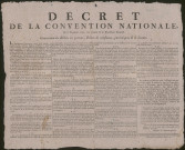 Décret de la Convention nationale du 8 novembre 1792, l'An premier de la République française, concernant les billets au porteur, billets de confiance, patriotiques et de secours.