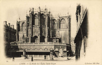 Lyon. L'abside de l'église Saint-Nizier.