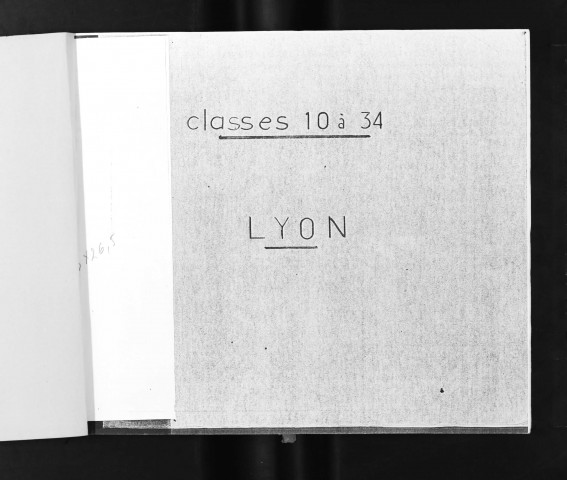 Subdivision de Lyon : liste alphabétique des hommes nés dans le Rhône et à l'étranger entre 1888 et 1914.