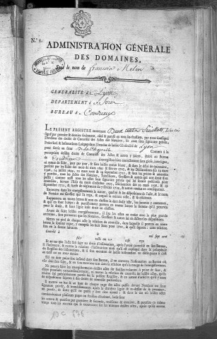 20 août 1785-30 janvier 1787.