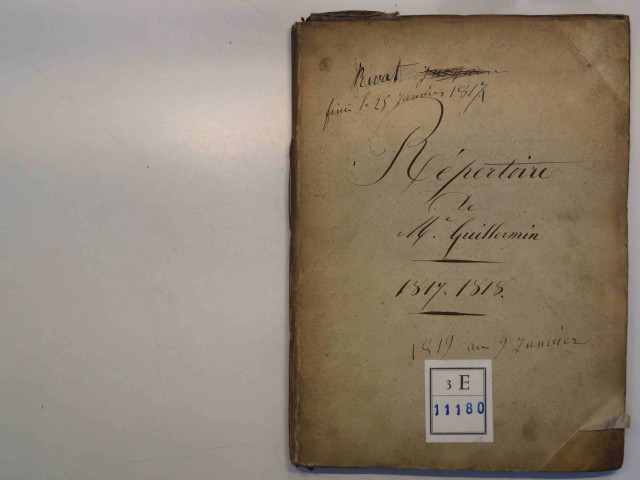 2 janvier 1817-9 janvier 1819