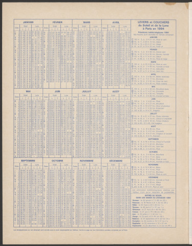 Almanach du facteur 1994.
