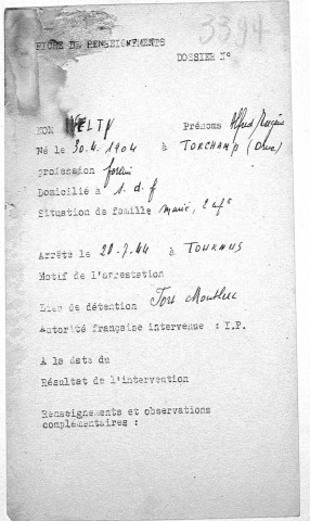 WELTY Alfred Eugène