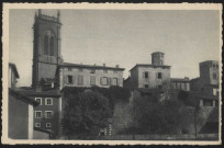L'Arbresle. L'église et le vieux château près du pont de la Brévenne.