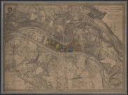 Plan topographique de la ville de Lyon et de ses environs.