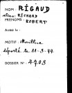RIGAUD Robert (alias RICHARD Albert)