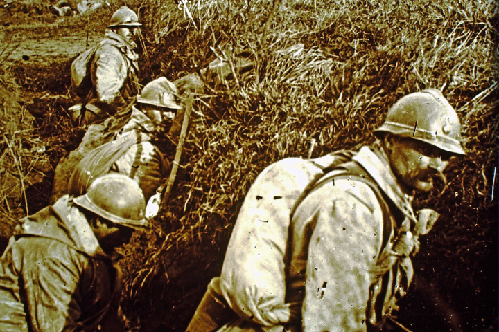 Montdidier, pendant l'attaque.