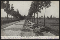 Route de Belgique après la bataille.