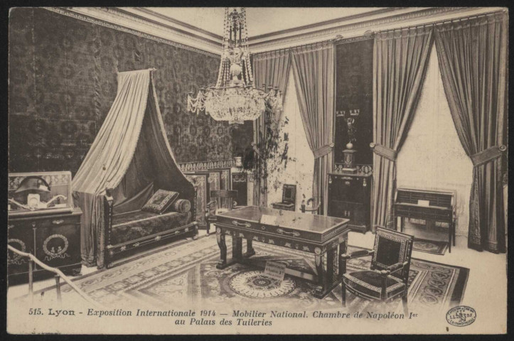 Chambre de Napoléon Ier au palais des Tuileries.