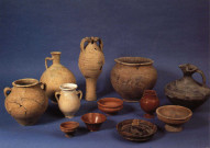 Saint-Romain-en-Gal. Vase en céramique d'époque gallo-romaine.