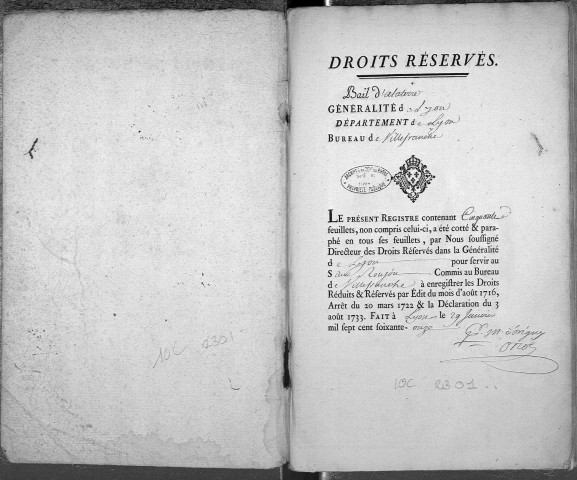 8 mars 1771-13 juin 1778.